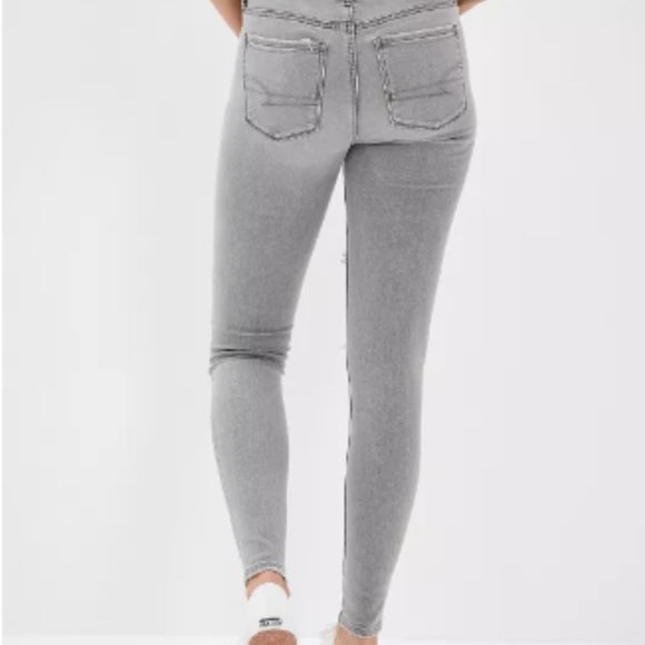 High-Waisted Grey Jeans AE - Picture 3 of 3